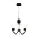 Miles Three Light Chandelier in Midnight Black (1|GLC1153MBK)