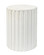 Fluted Side Table in White (580|20FLUT-STWH)