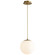 Luna LED Pendant in Aged Brass (19|3-672-40)
