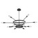 Sperano LED Chandelier in Matte Black (19|3-6119-15)