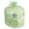 Biotuf Compostable Can Liners, 32 Gal, 1 Mil, 34" X 48", Green, 100/carton Biotuf Compostable Can Liners, 32 Gal, 1 Mil, 34" X 48", Green, 100/carton