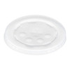 Polystyrene Cold Cup Lids, Fits 12 Oz To 24 Oz Cups, Translucent, 125/pack, 16 Packs/carton