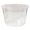 Microwavable Deli Containers, 16 Oz, 4.6" Diameter X 3"h, Clear, 500/carton