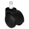 Dual Wheel Hooded Casters, B Stem, 2" Caster, Black Dual Wheel Hooded Casters, B Stem, 2" Caster, Black