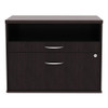 Alera Open Office Desk Series Low File Cabinet Credenza, 2-drawer: Pencil/file,legal/letter,1 Shelf,espresso,29.5x19.13x22.88 Alera Open Office Desk Series Low File Cabinet Credenza, 2-drawer: Pencil/file,legal/letter,1 Shelf,espresso,29.5x19.13x22.88