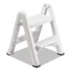 Ez Step 2-step Folding Stool, 19.5 X 20.6 X 22.7, White, 3/carton Ez Step 2-step Folding Stool, 19.5 X 20.6 X 22.7, White, 3/carton