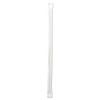 Wrapped Jumbo Straws, 7.75", Polypropylene, Clear, 12,000/carton