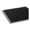 Crown Needle Rib Wipe and Scrape Mat, Polypropylene, 48 x 72, Gray