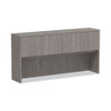 Alera Valencia Series Hutch With Doors, 70.63w X 15d X 35.38h, Gray