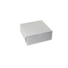 Boxit 10  x 10  x 4  White Lock Corner Bakery Box, 100 Per Case