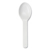 World Centric PLA Compostable Cutlery, Tasting Spoon, White, 3,000/carton World Centric PLA Compostable Cutlery, Tasting Spoon, White, 3,000/carton