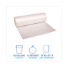 Gen High Density Can Liners, 60 gal, 0.55 mil, 38" x 58", Natural, 200 Rolls