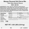 Dole Soft Serve Mango Mix, 4.5 Pounds, 4 Per Case Dole Soft Serve Mango Mix, 4.5 Pounds, 4 Per Case