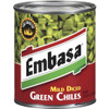 Embasa Diced Green Chile Peppers, 27 Ounces, 12 Per Case