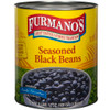 Furmanos Seasoned Black Beans, 108 Ounce, 6 Per Case
