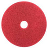 20", RED, BUFFING FLOOR PADS, 3M, 5/CT