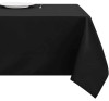 Oxford Black Square Table Linen (42" x 42"), 1 Dozen Oxford Black Square Table Linen (42" x 42"), 1 Dozen