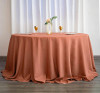 Oxford 64" Rust Round Table Linen, 1 Dozen Oxford 64" Rust Round Table Linen, 1 Dozen