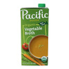 Pacific Foods Organic Vegetable Broth, 32 Ounce, 12 Per Case