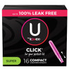 U By Kotex Super Premium Tampons, 16 Count, 8 Per Case U By Kotex Super Premium Tampons, 16 Count, 8 Per Case