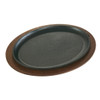 Lodge Walnut Stain Oval Wood Underliner - 15 1/2 Inch, 6 Per Case Lodge Walnut Stain Oval Wood Underliner - 15 1/2 Inch, 6 Per Case