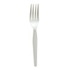 Heavyweight Wrapped Polystyrene Cutlery, Fork, Plastic, White, 1,000/Carton