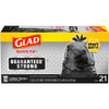 Glad Bag Trash Quick Tie Black, 21 Count, 9 Per Case