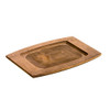 Lodge Rectangle Wood Walnut Underliner, 6 Each