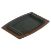 Lodge Rectangle Wood Walnut Underliner, 6 Each