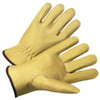 Anchor Brand Standard Grain Pigskin Driver Gloves, Large, Unlined, Tan, 12 Pairs