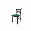 JMC Furniture X Series Chair, Supports Up To 300 Lb, 18" Seat Height, Green Seat, Black Back, Black Base