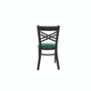 JMC Furniture X Series Chair, Supports Up To 300 Lb, 18" Seat Height, Green Seat, Black Back, Black Base