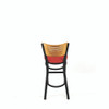 JMC Furniture Jones River Series Barstool, Supports Up To 300 Lb, 28.5" Seat Height, Red Seat, Natural Back, Black Base