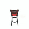 JMC Furniture Jones River Series Barstool, Supports Up To 300 Lb, 28.5" Seat Height, Red Seat, Dark Mahogany Back, Black Base