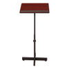 Oklahoma Sound Portable Presentation Lectern Stand, 20 X 18.25 X 44, Mahogany