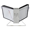 Durable® InstaView Expandable Desktop Reference System, 10 Panels, Assorted Borders