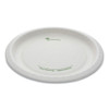 Earthchoice Pressware Compostable Dinnerware, Plate, 10" Dia, White, 300/carton