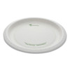 Earthchoice Pressware Compostable Dinnerware, Plate, 10" Dia, White, 300/carton