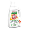 Arm  HE Compatible Liquid Detergent, Unscented, 50 Loads, 50 Oz Bottle, 8/Cs