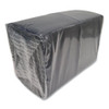 Morsoft Beverage Napkins, 2-ply, 9 X 9.5, Black, 1,000/Carton