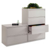 Lateral File, 4 Legal/letter-size File Drawers, Light Gray, 36" X 18" X 52.5"