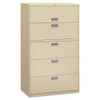 Lateral File, 4 Legal/letter-size File Drawers, Light Gray, 36" X 18" X 52.5"