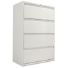 Lateral File, 4 Legal/letter-size File Drawers, Light Gray, 36" X 18" X 52.5"