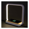 OttLite Wireless Charging Station With Night Light, USB, Whites