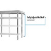 BK Resources Stainless Steel Flat Top Work Tables, 36w X 30d X 36h, Silver, 2/pallet, Ships In 4-6 Business Days