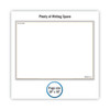 Wallmates Self-adhesive Dry Erase Writing/planning Surface, 36 X 24, White/gray/orange Sheets, Undated