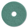 Diversey Twister Floor Pad, 17" Diameter, Green, 2/Carton