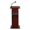 Oklahoma Sound Power Plus Lectern, 22 X 17 X 46, Mahogany