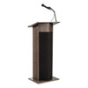 Oklahoma Sound Power Plus Lectern, 22 X 17 X 46, Ribbonwood