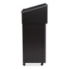 Oklahoma Sound Tabletop Lectern And AV Cart/Lectern Base, 23.75 X 19.87 X 47.5, Black
